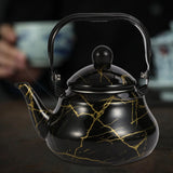 Maxbell 2L Capacity Tea Kettle Tea Pot Water Pot for Picnic Restaurant Black