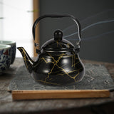 Maxbell 2L Capacity Tea Kettle Tea Pot Water Pot for Picnic Restaurant Black