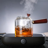 Maxbell 500ml Glass Teapot for Steaming and Cooking Stovetop Safe for Office Home