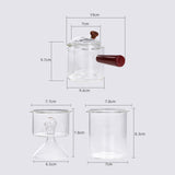 Maxbell 500ml Glass Teapot for Steaming and Cooking Stovetop Safe for Office Home