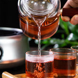 Maxbell 500ml Glass Teapot for Steaming and Cooking Stovetop Safe for Office Home
