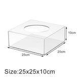 Maxbell Transparent DIY Cake Refillable Board Base for Birthdays Parties Decoration 25cm