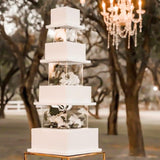 Maxbell Transparent DIY Cake Refillable Board Base for Birthdays Parties Decoration 25cm