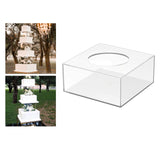 Maxbell Transparent DIY Cake Refillable Board Base for Birthdays Parties Decoration 25cm