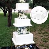 Maxbell Transparent DIY Cake Refillable Board Base for Birthdays Parties Decoration 25cm