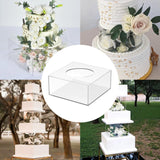 Maxbell Transparent DIY Cake Refillable Board Base for Birthdays Parties Decoration 25cm