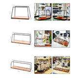 Maxbell Pour Over Coffee Station with Wood Base Accessory for Cafe Hiking Camping 30cm Wood Stand