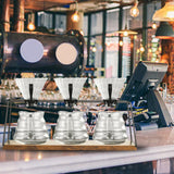 Maxbell Pour Over Coffee Station with Wood Base Accessory for Cafe Hiking Camping 40cm Wood Stand