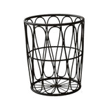 Maxbell Storage Basket Metal Storage Cart Laundry Sorter for Bedroom Black