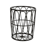 Maxbell Storage Basket Metal Storage Cart Laundry Sorter for Bedroom Black