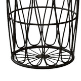 Maxbell Storage Basket Metal Storage Cart Laundry Sorter for Bedroom Black