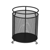 Maxbell Laundry Hamper Metal Organizer Hamper Basket for Indoor Black