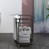 Maxbell Laundry Hamper Metal Organizer Hamper Basket for Indoor Black