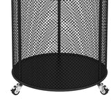 Maxbell Laundry Hamper Metal Organizer Hamper Basket for Indoor Black