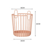 Maxbell Rustic Laundry Basket Storage Bins Toy Organizer for Balcony Farmhouse Pink