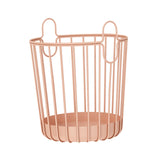 Maxbell Rustic Laundry Basket Storage Bins Toy Organizer for Balcony Farmhouse Pink