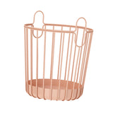 Maxbell Rustic Laundry Basket Storage Bins Toy Organizer for Balcony Farmhouse Pink