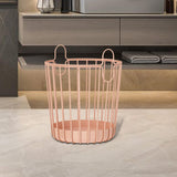 Maxbell Rustic Laundry Basket Storage Bins Toy Organizer for Balcony Farmhouse Pink