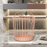 Maxbell Rustic Laundry Basket Storage Bins Toy Organizer for Balcony Farmhouse Pink