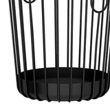 Maxbell Rustic Laundry Basket Storage Bins Toy Organizer for Balcony Farmhouse Black