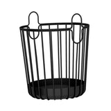 Maxbell Rustic Laundry Basket Storage Bins Toy Organizer for Balcony Farmhouse Black