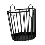 Maxbell Rustic Laundry Basket Storage Bins Toy Organizer for Balcony Farmhouse Black