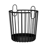 Maxbell Rustic Laundry Basket Storage Bins Toy Organizer for Balcony Farmhouse Black