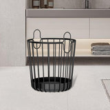Maxbell Rustic Laundry Basket Storage Bins Toy Organizer for Balcony Farmhouse Black