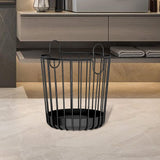 Maxbell Rustic Laundry Basket Storage Bins Toy Organizer for Balcony Farmhouse Black