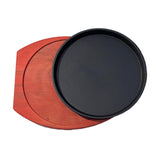 Maxbell Cast Iron Steak Plate Sizzling for Household Restaurant Serving Kitchen 23cm