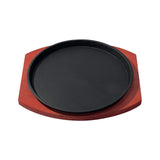 Maxbell Cast Iron Steak Plate Sizzling for Household Restaurant Serving Kitchen 23cm