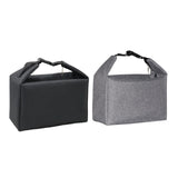 Maxbell Portable Lunch Bag Aluminum Foil Insulation Bag for Adults and Children Grey