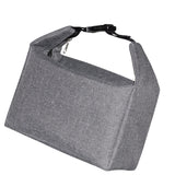 Maxbell Portable Lunch Bag Aluminum Foil Insulation Bag for Adults and Children Grey