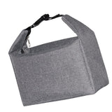 Maxbell Portable Lunch Bag Aluminum Foil Insulation Bag for Adults and Children Grey