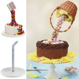 Maxbell Cake Stand Kit DIY Cake Tools Pouring Kit Reusable for Cake Decorating