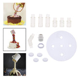 Maxbell Cake Stand Kit DIY Cake Tools Pouring Kit Reusable for Cake Decorating