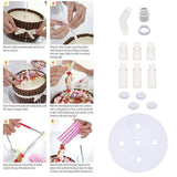 Maxbell Cake Stand Kit DIY Cake Tools Pouring Kit Reusable for Cake Decorating