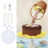 Maxbell Cake Stand Kit DIY Cake Tools Pouring Kit Reusable for Cake Decorating