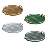 Maxbell Serving Tray Dessert Tray Platter for Cabinet Kitchen Countertop Living Room Amber