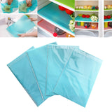 Maxbell 4 Pieces Refrigerator Liners Reusable Kitchen Table Pad for Drawer Home Blue