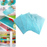 Maxbell 4 Pieces Refrigerator Liners Reusable Kitchen Table Pad for Drawer Home Blue