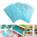 Maxbell 4 Pieces Refrigerator Liners Reusable Kitchen Table Pad for Drawer Home Blue
