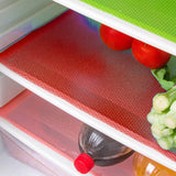 Maxbell 4 Pieces Refrigerator Liners Reusable Kitchen Table Pad for Drawer Home Red