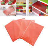 Maxbell 4 Pieces Refrigerator Liners Reusable Kitchen Table Pad for Drawer Home Red