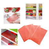 Maxbell 4 Pieces Refrigerator Liners Reusable Kitchen Table Pad for Drawer Home Red