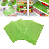 Maxbell 4 Pieces Refrigerator Liners Reusable Kitchen Table Pad for Drawer Home Green
