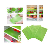 Maxbell 4 Pieces Refrigerator Liners Reusable Kitchen Table Pad for Drawer Home Green