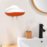 Maxbell Wall Mounted Soap Holder Portable Container Accessories for Bathroom Kitchen White