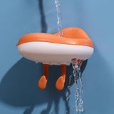 Maxbell Wall Mounted Soap Holder Portable Container Accessories for Bathroom Kitchen Orange