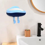 Maxbell Wall Mounted Soap Holder Portable Container Accessories for Bathroom Kitchen Light blue